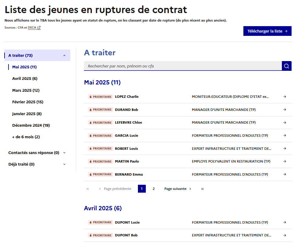Capture écran TDB