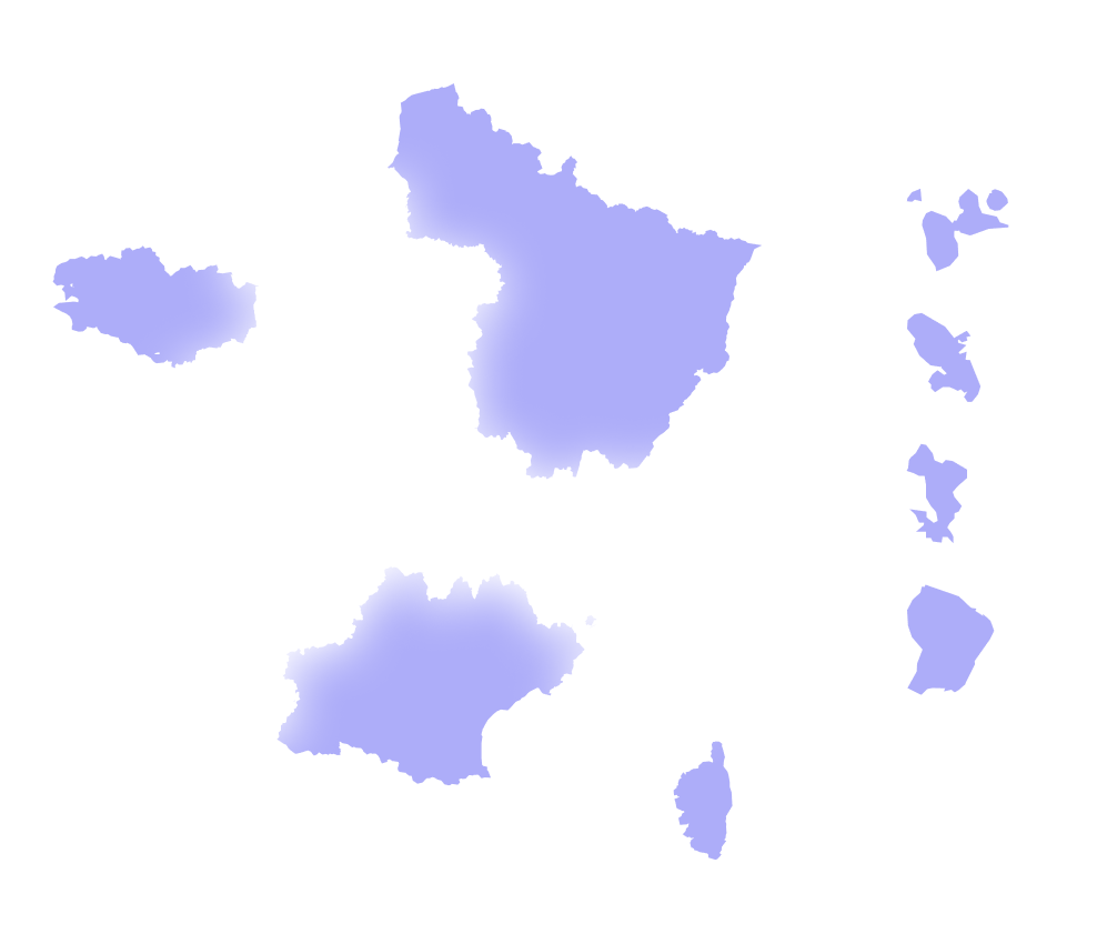 Carte de France des missions locales partenaires
